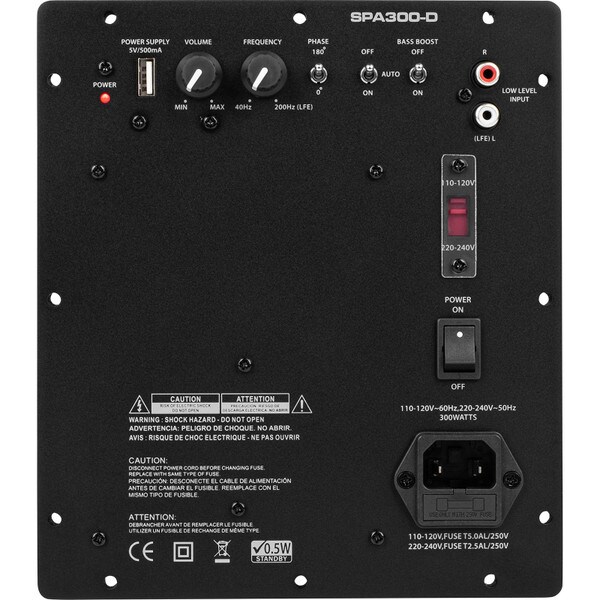 Main product image for Dayton Audio SPA300-D 300 Watt Class-D Subwoofer Plate Amplifier300-806